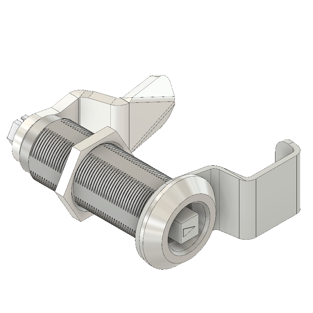 53-010-0 MODULAR SOLUTIONS HANDLE<br>BOLT LOCK 45MM 8MM FOUR FACED KEY